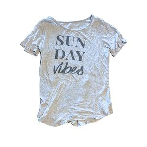 Old Navy Gray 'Sunday Vibes' Women's Top